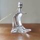 Pied de lampe vintage en cristal