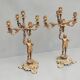 Pair of old candlesticks