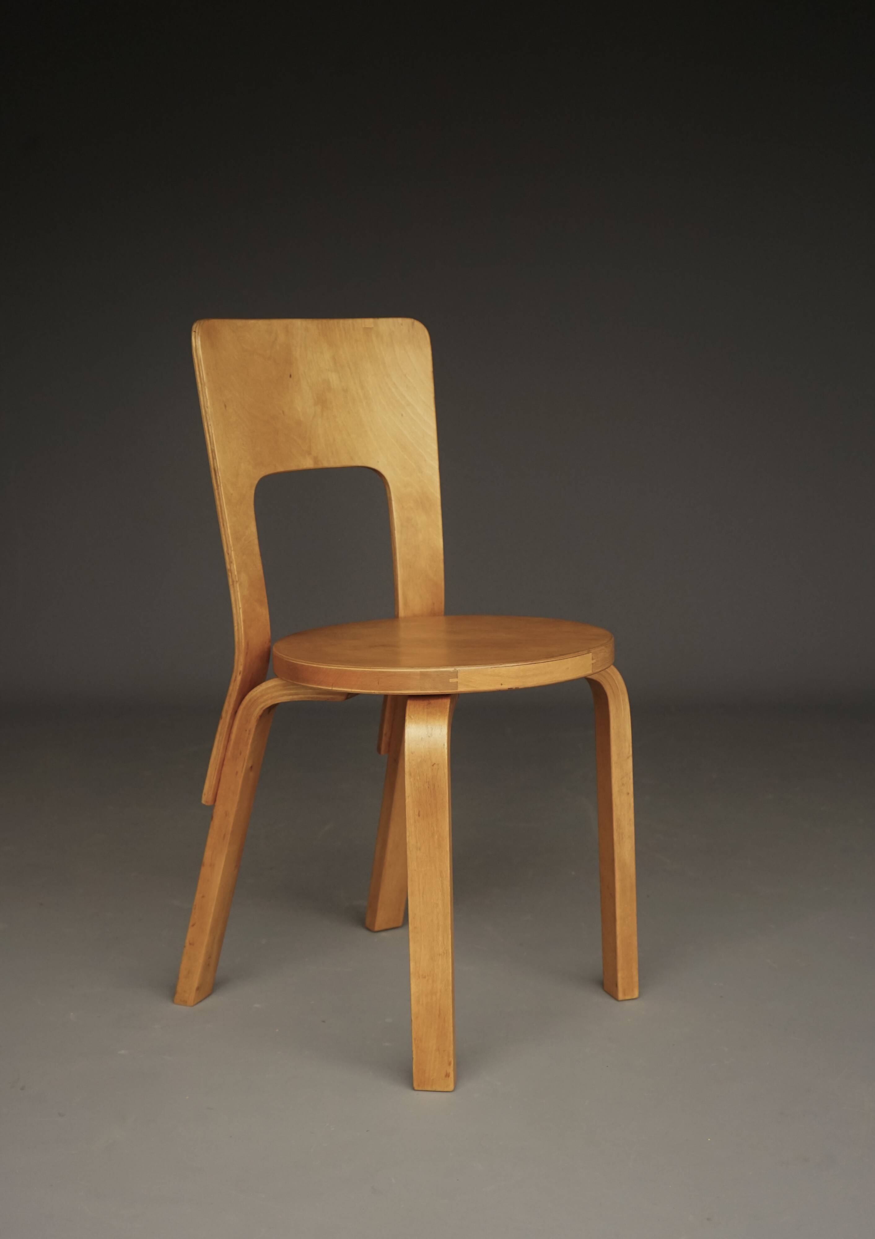Model 66 Side Chair by Alvar Aalto for Artek, 1940s