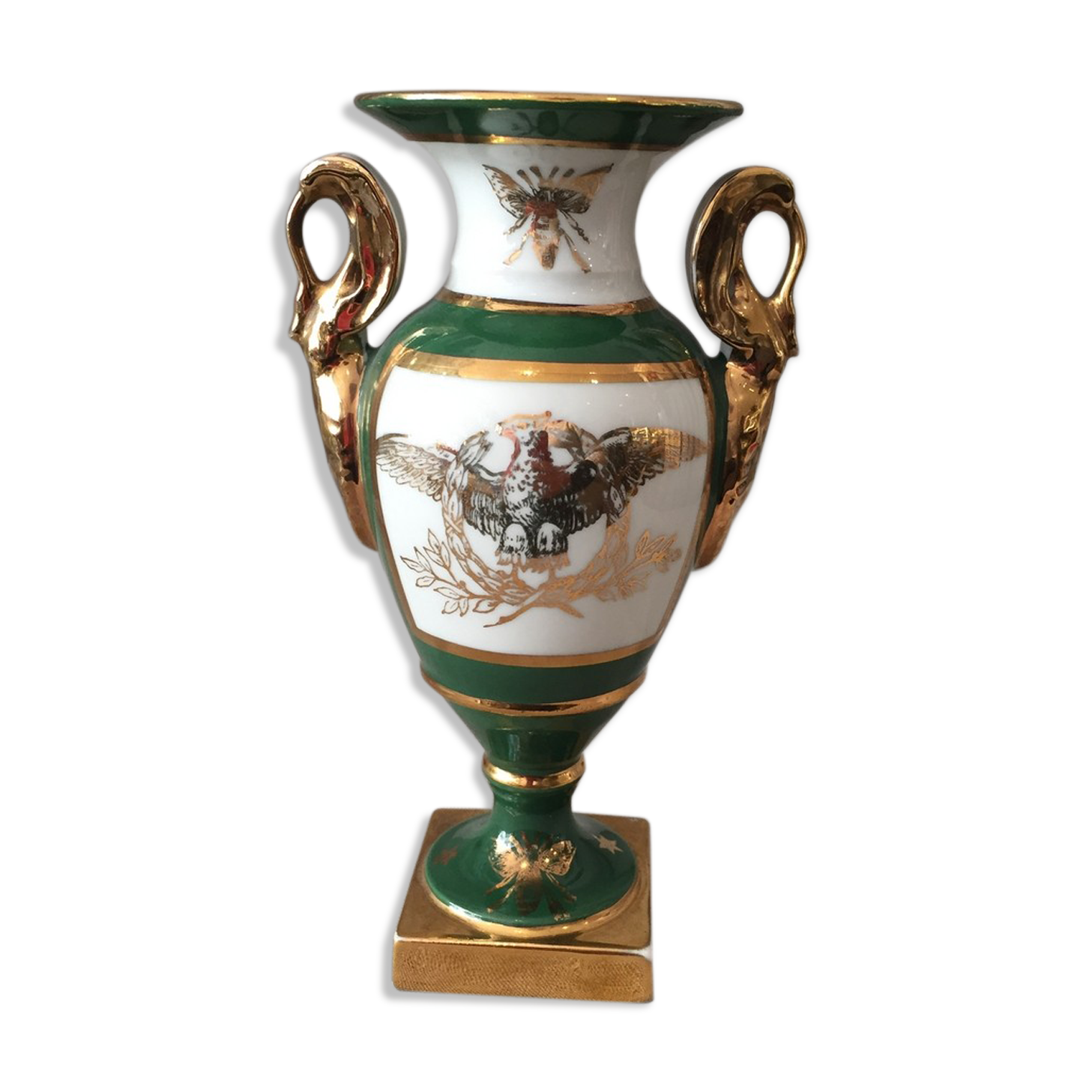 Vase napoleon abeille aigle imperial limoges france
