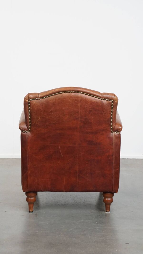 Fauteuil Art Déco en peau de mouton