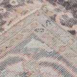 Soft Pink Handmade Vintage Persian Rug, 219x314Cm
