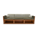 Three-seater sofa in moss green velvet and pitch pitch 1960