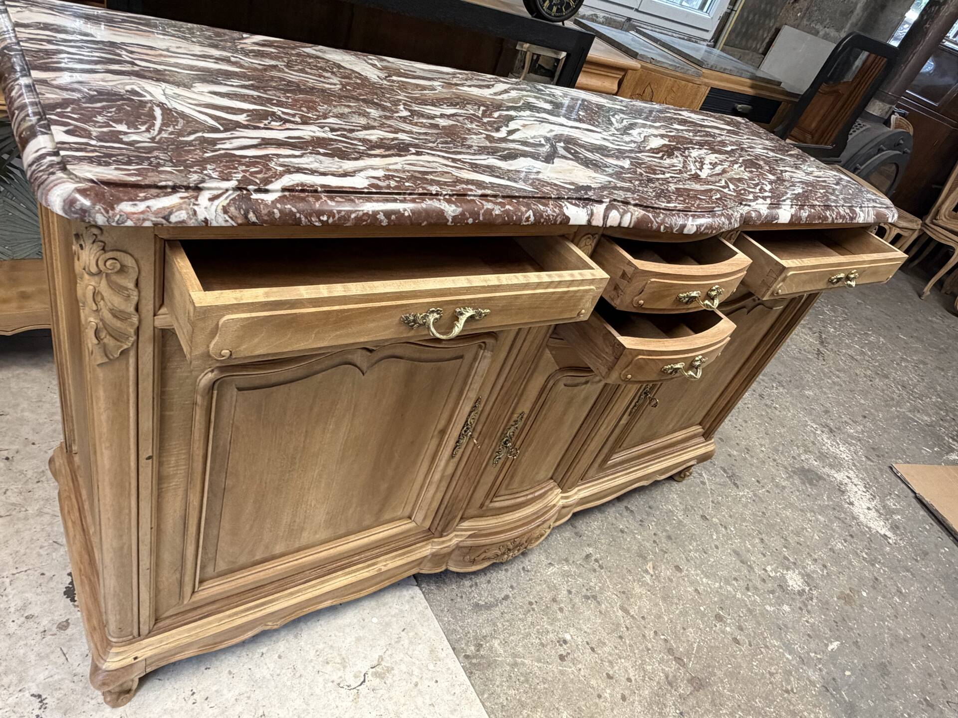 Solid wood sideboard