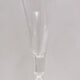 Pair of Vintage Transparent Crystal Flutes attributed to Baccarat