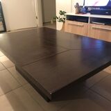 Table basse designer Paul Michel bois noyer