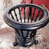 Openwork pot cover copper handle