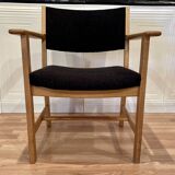 Set of 4 armchairs stamped Hans Wegner "Scandinavian design" 1960.