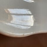 Dish Gien white and blue earthenware