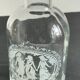 BOUTEILLES Verre Gravé et Bois VINTAGE