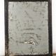 Antique French mirror from the late 19th century with a black painted frame.