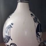 Large Henri Delcourt earthenware lamp base