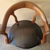 Louis Philippe period desk chair, circa 1840 - Molded wood