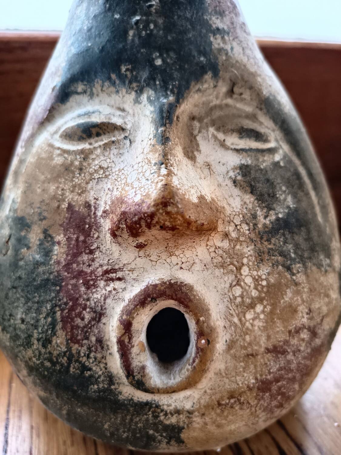 Handcrafted anthropomorphic vase