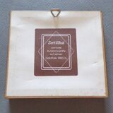 Petit tableau chromolithographie d'art Canard sur feuille d'or