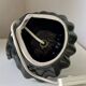 Porcelain table lamp Scallop black Vintage shell