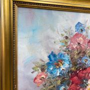Tableau huile sur toile bouquet