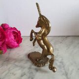 Vintage brass unicorn
