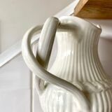 Pitcher Gien in white earthenware
