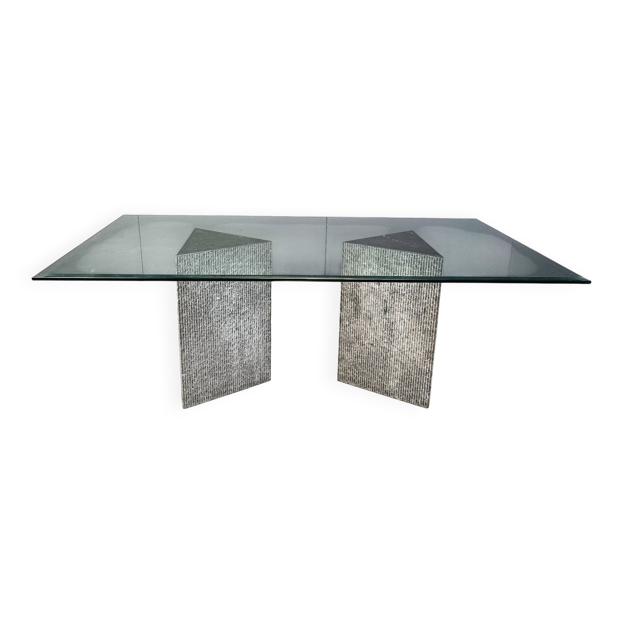 Vintage brutalist dining table, 1970s