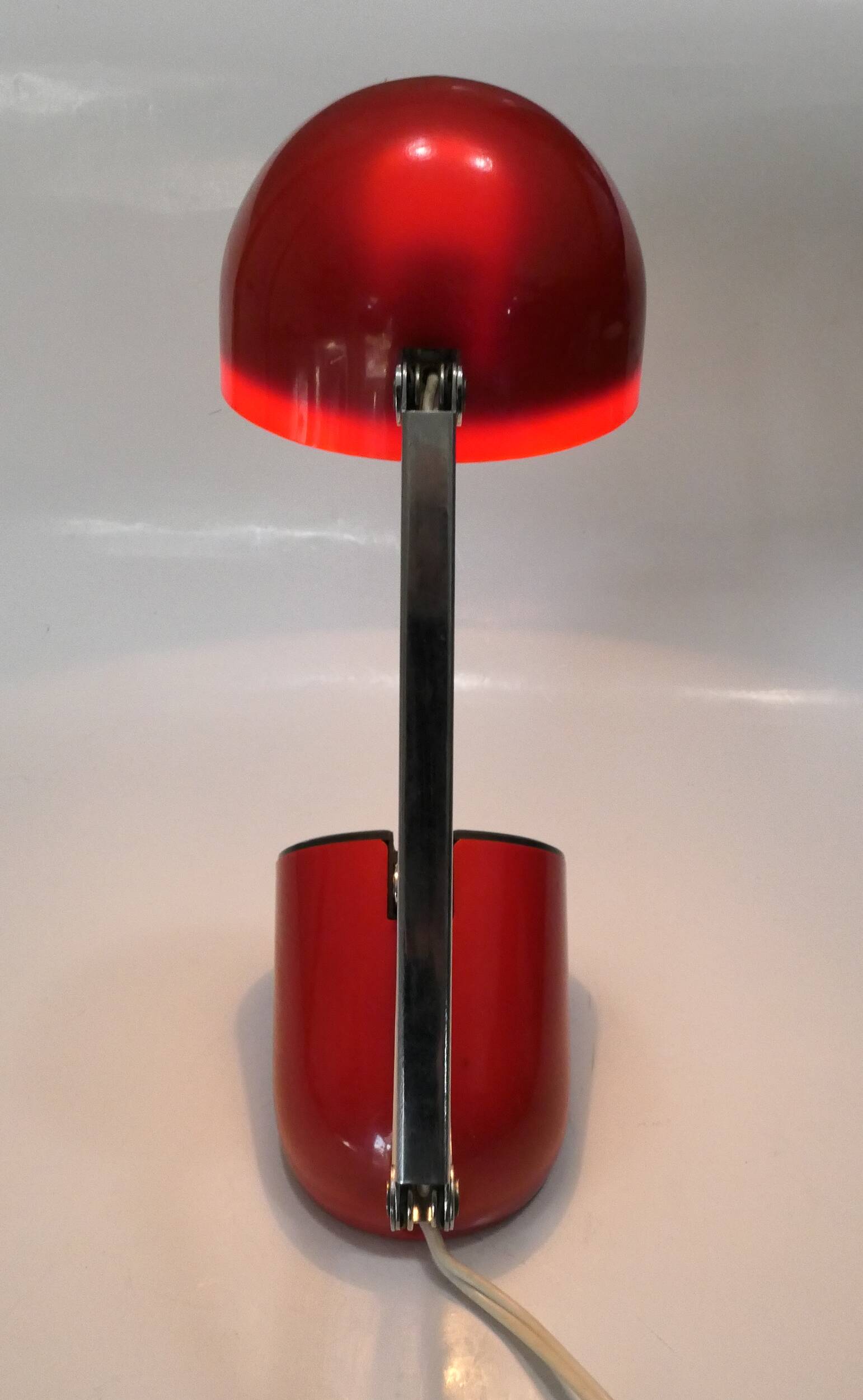 Space age design lamp kreo-lite na-718 red japan