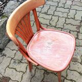 Set of 5 brasserie, bistro chairs, in their original condition, vintage, 1960s