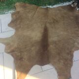 Cowhide leather, color brown glazed