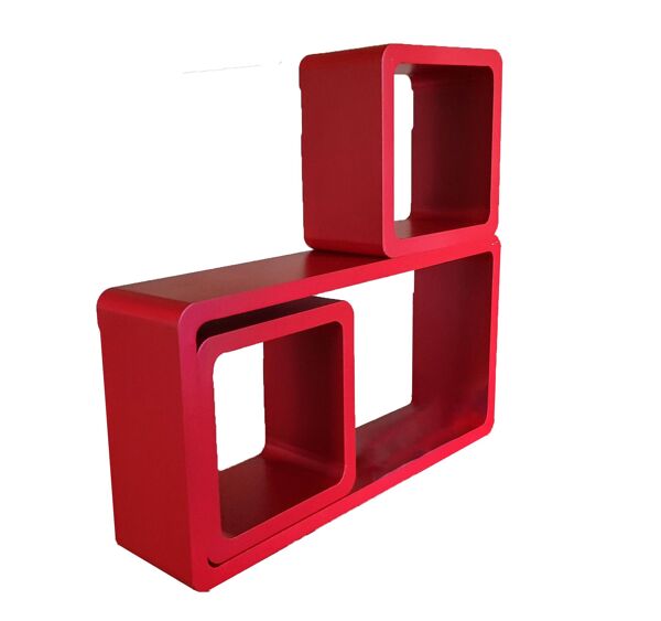 Etagères Vintage • Éléments modulables • Bois Laqué • 1980