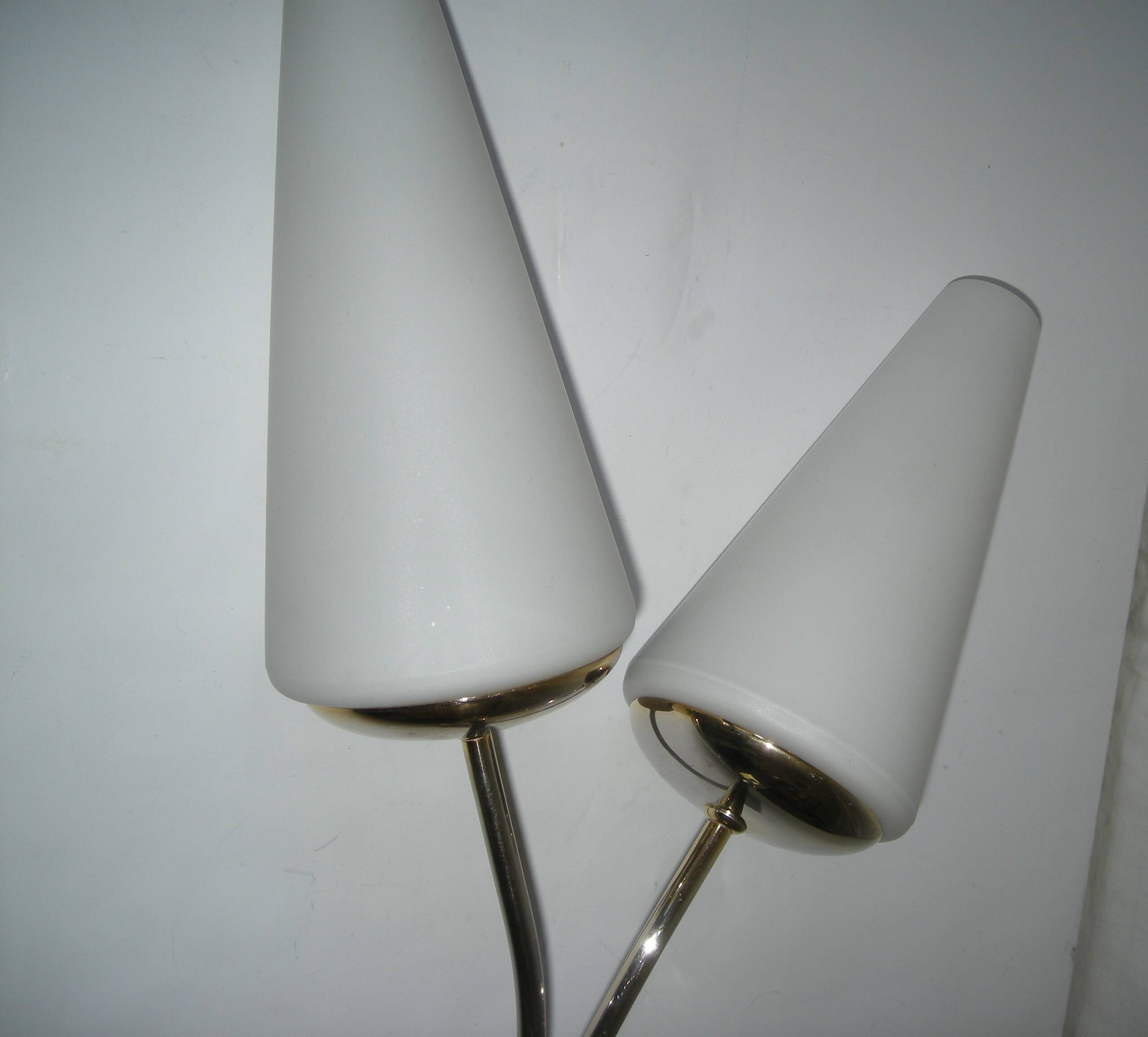Pair of Lunel wall lights from the 1950s.