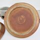 Four pottery cups and saucers from La Colombe Vallauris