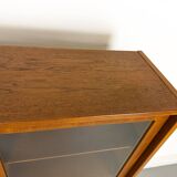 Danish Teak Cabinet with Glass Doors by Carlo Jensen for Hundevad & Co, 1960s