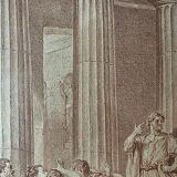 Charles Nicolas Cochin, Lycurgus wounded in a sedition, engraving, eighteenth century