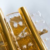 Paire d'appliques murales Carl Fagerlund du milieu du siècle pour Orrefors, Suède, vers 1960