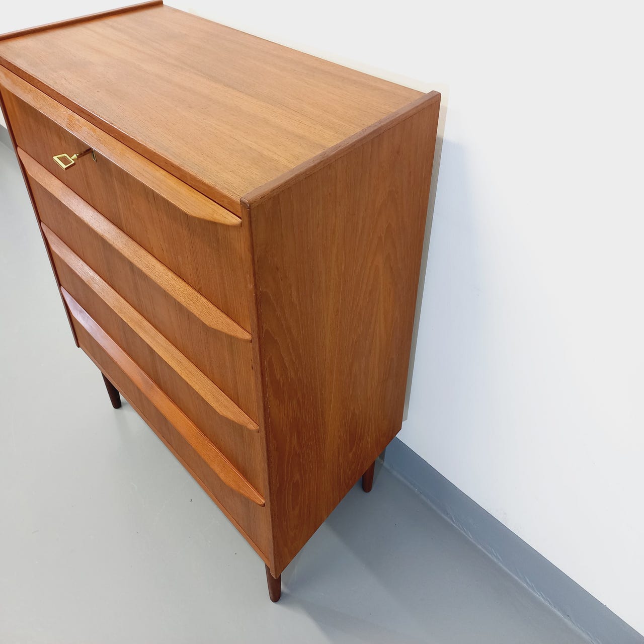 Scandinavian teak chest of drawers from the 60s