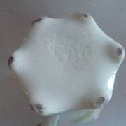 Pot/pitcher/cruet barbotine st clement antique floral decoration