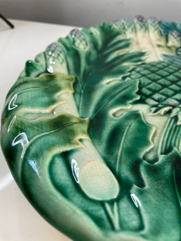 Vintage barbotine dish