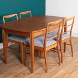 Retro Teak 1960s Vanson Dining Table & 4 Chairs