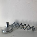 Accordion 60cm chrome Aluminor vintage 1960 lamp