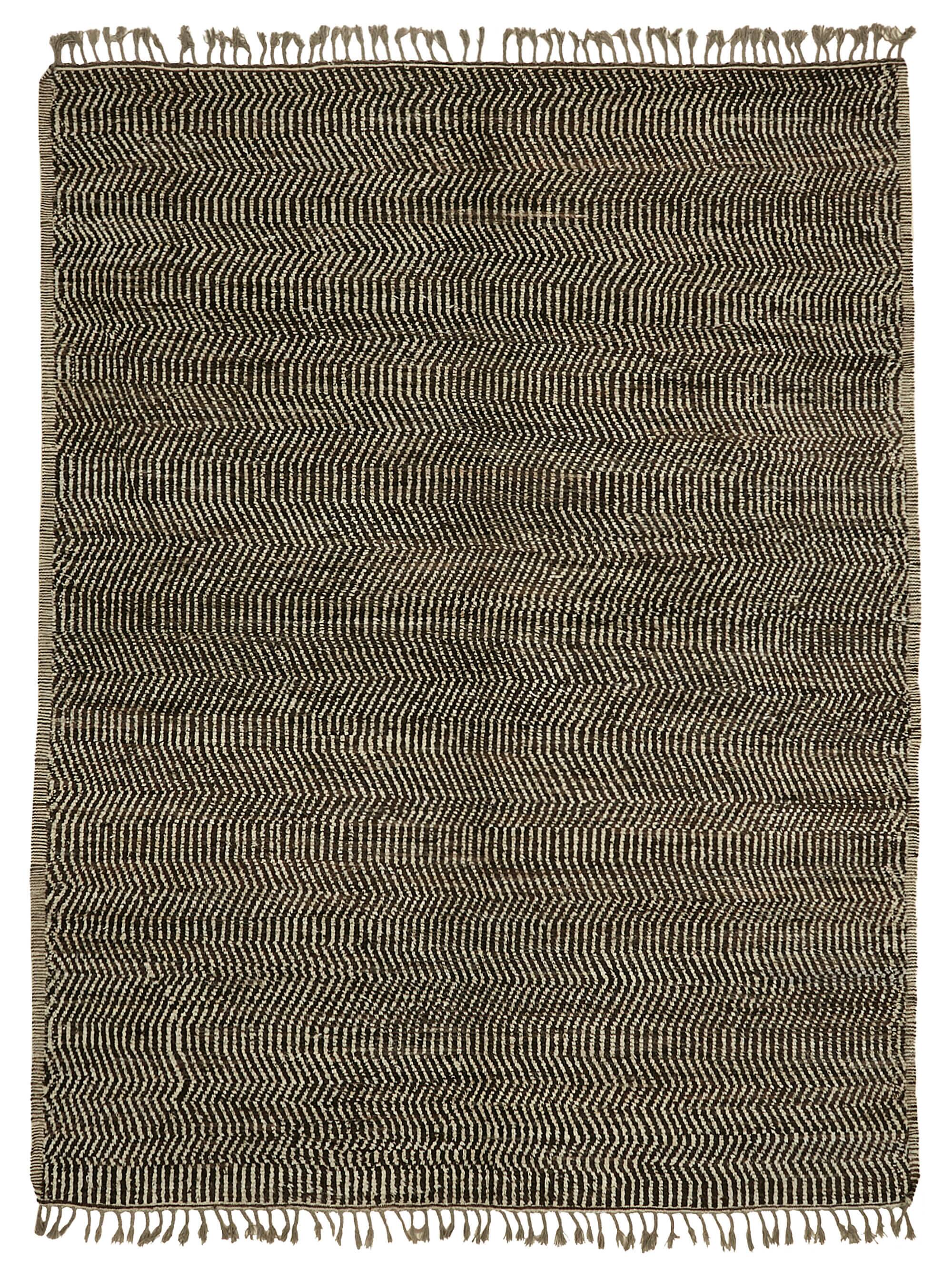 Hand-Knotted Turkish Contemporary 303 cm x 396 cm Brown Wool Carpet