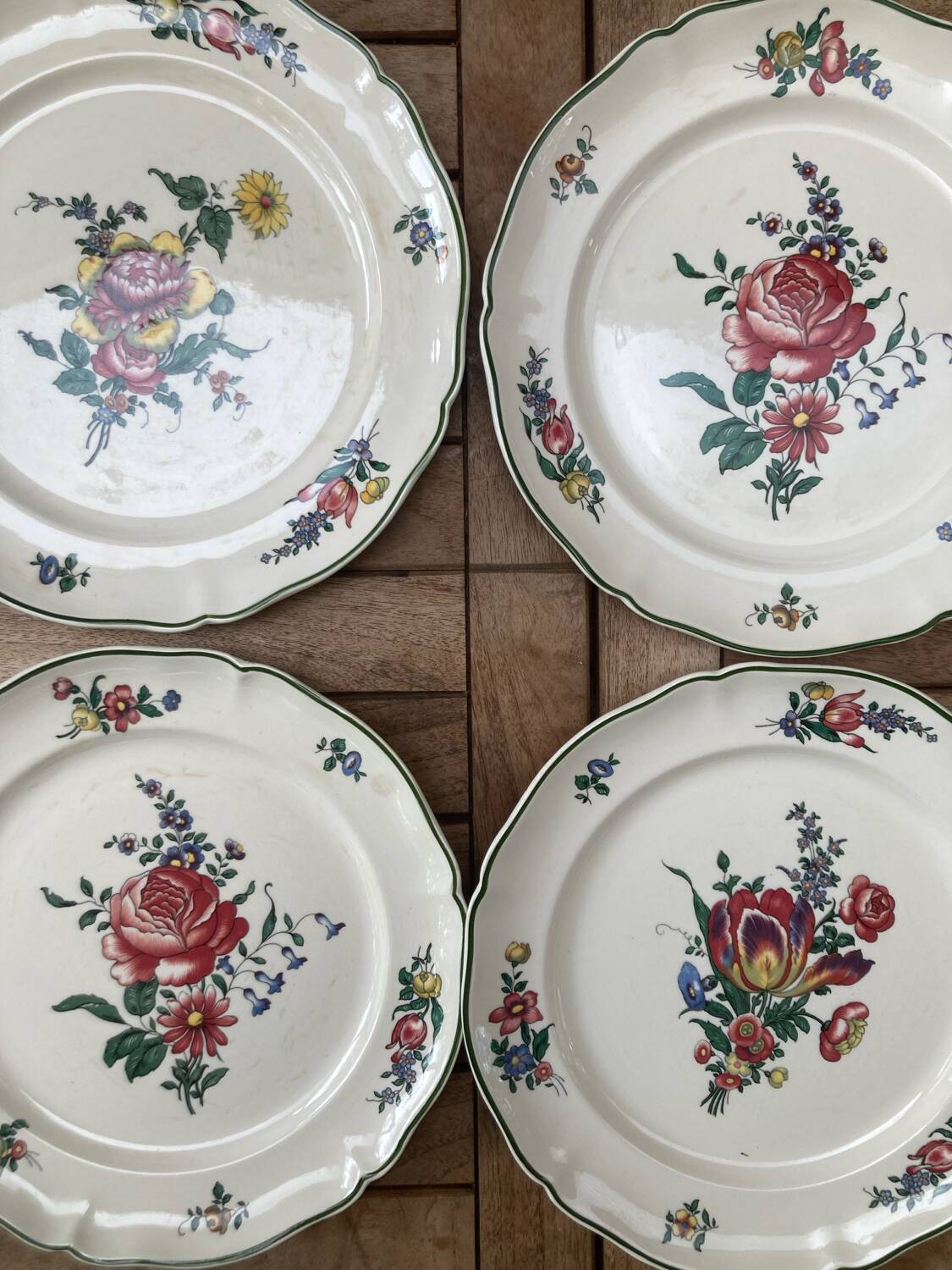 6 “Mettlach” dinner plates - Old Strasbourg Villeroy&Boch
