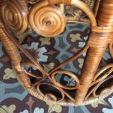 Stool bohemian peacock from the 70s