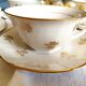 Set of 4 white porcelain cups