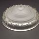 Signed EZAN France Frosted & Clear Glass Icicle Shades - Art Deco Lighting