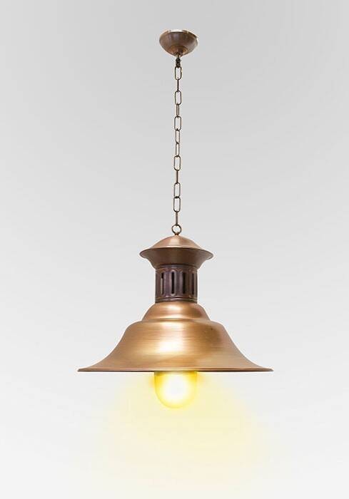 Classic copper nautical barn pendant lamp