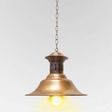 Classic copper nautical barn pendant lamp