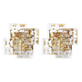 Pair of crystal wall lights by Kinkeldey, Germany, 1970s.