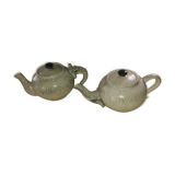 Lot of 2 elephant teapots