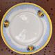 Set of 10 flat plates Boch Frères La Louvière – Art Deco fruit design