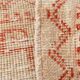 Tapis Couloir Vintage Turc, Rouge, Marron Fané & Crème Géométrique, 85x300