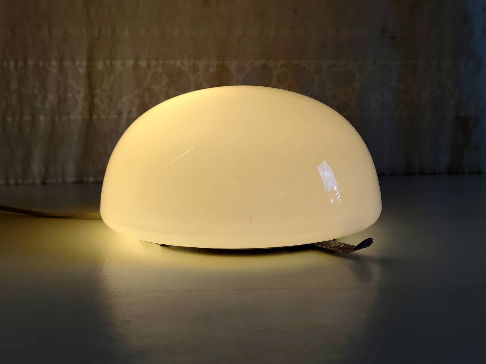 Ceiling light or globe wall lamp opaline diameter 20cm - mid 20th century
